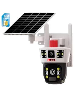 دوربین دولنز خورشیدی پروژکتوردار سیمکارتی SLP2 LENA