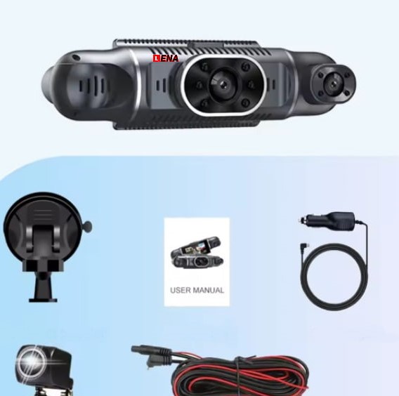 دوربین خودرو چهارلنزه مانیتوردار وای فای CL4 LENA - تصویر 2