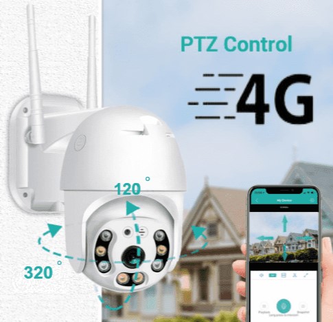 دوربین مینی اسپید دام چرخشی سیم کارتی 4g-lte - تصویر 2