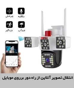 دوربین اسپیددام گردان سه لنز سیم کارتی CX3 LENA