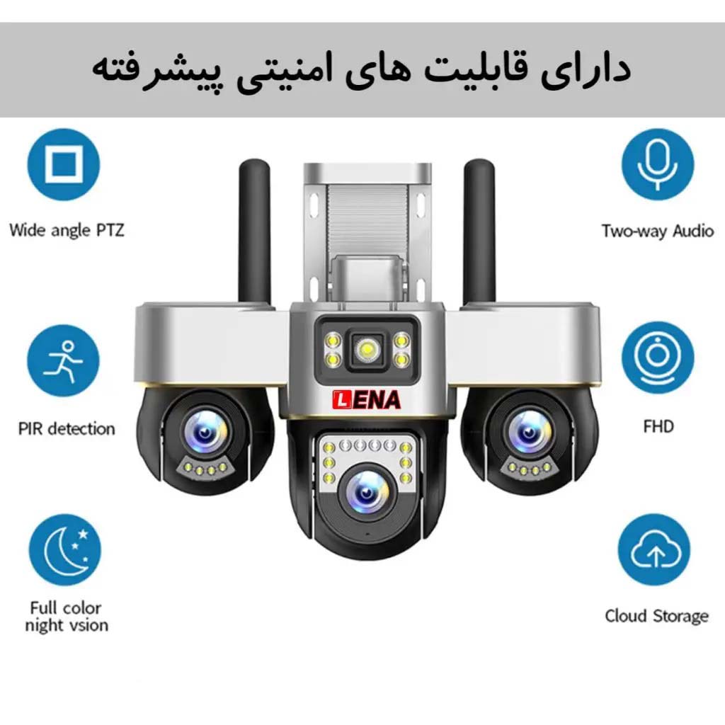 دوربین سه لنز سه موتور چرخشی سیم کارت خور LENA SR3