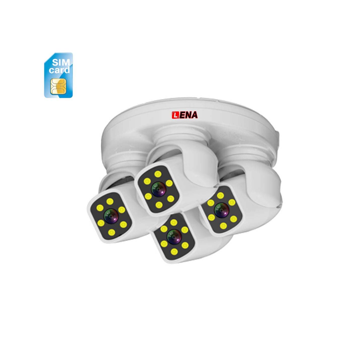 دوربین 4 لنز چهار موتور دار چرخشی سیمکارتی MR40 LENA